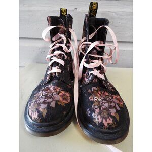 Dr Martens Beckett Boots Floral canvas AW004 USED